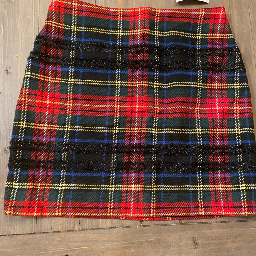 JCrew plaid skirt
